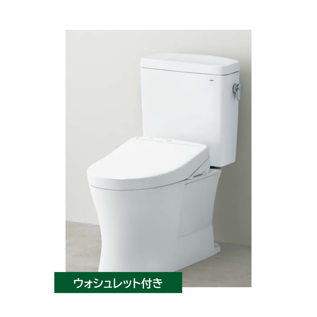 TOTOトイレ ピュアレストQR+ウォシュレットSS2
